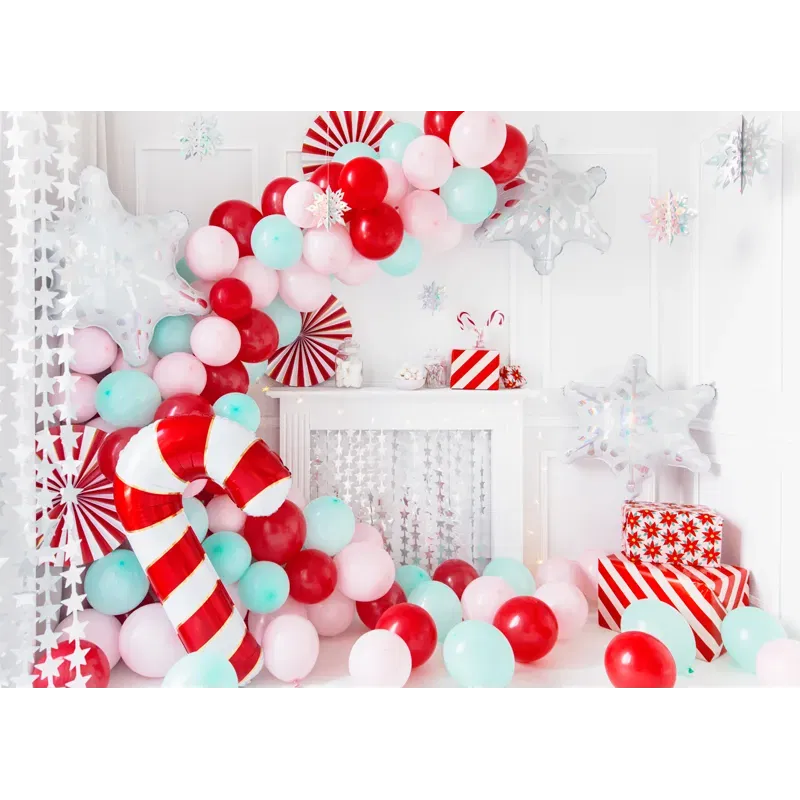 Balon foliowy Cukrowa laska, 50x82cm, czerwony Balon foliowy Cukrowa laska, 50x82cm, czerwony