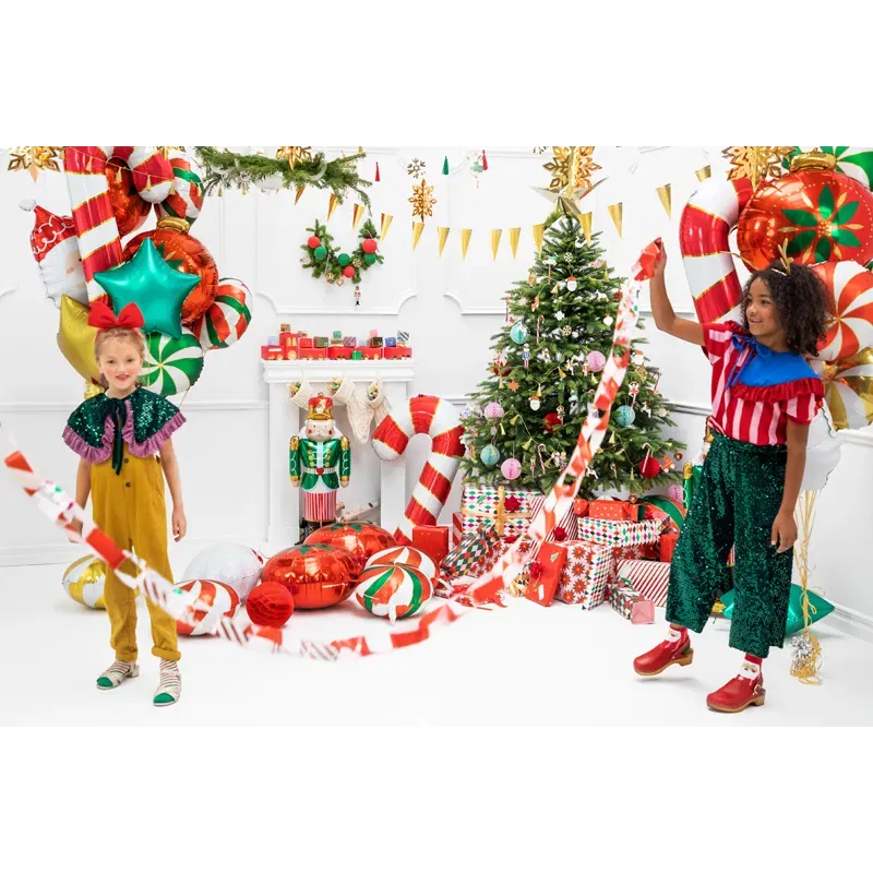 Balon foliowy Cukrowa laska, 50x82cm, czerwony Balon foliowy Cukrowa laska, 50x82cm, czerwony