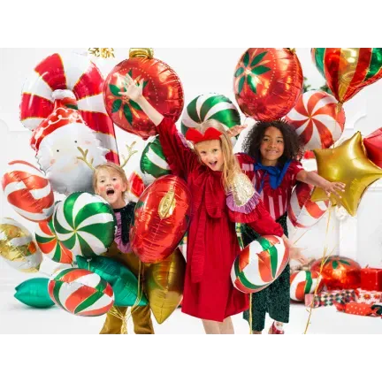 Balon foliowy Cukrowa laska, 50x82cm, czerwony Balon foliowy Cukrowa laska, 50x82cm, czerwony
