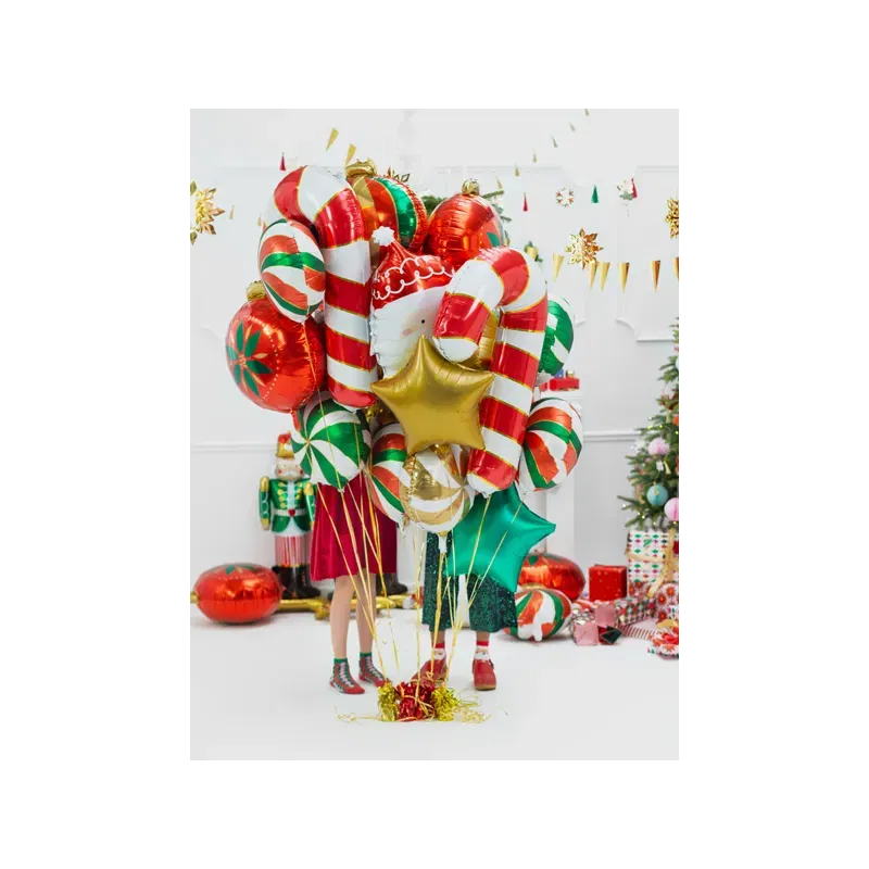 Balon foliowy Cukrowa laska, 50x82cm, czerwony Balon foliowy Cukrowa laska, 50x82cm, czerwony