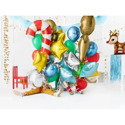 Balon foliowy Cukrowa laska, 50x82cm, czerwony Balon foliowy Cukrowa laska, 50x82cm, czerwony