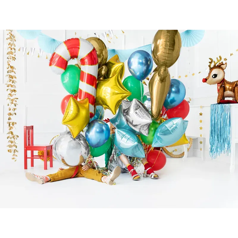 Balon foliowy Cukrowa laska, 50x82cm, czerwony Balon foliowy Cukrowa laska, 50x82cm, czerwony