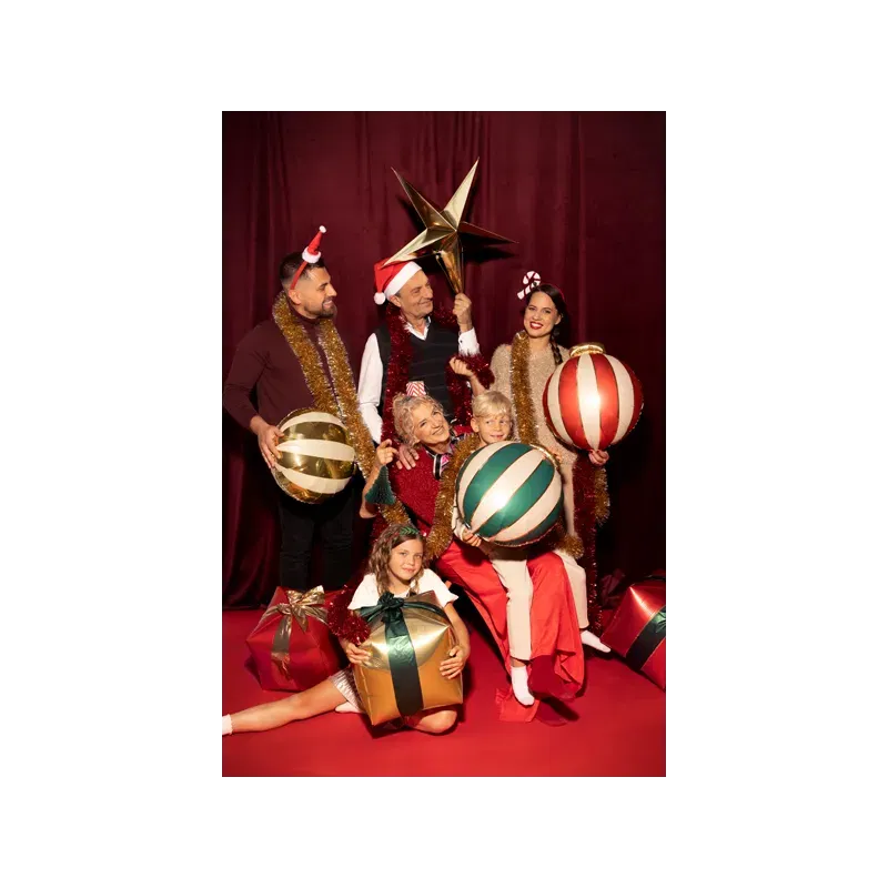 Balony foliowe Bombki, 42x46cm, 3szt. Balony foliowe Bombki, 42x46cm, 3szt.