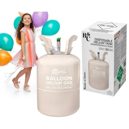 Butla z helem do 30 balonów