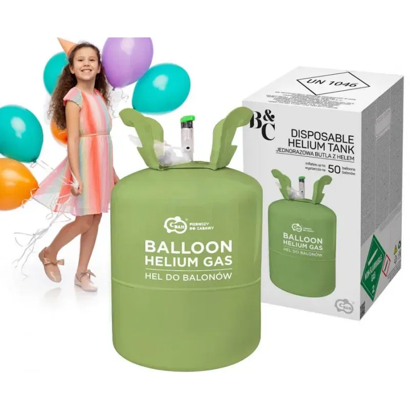 Butla z helem do 50 balonów