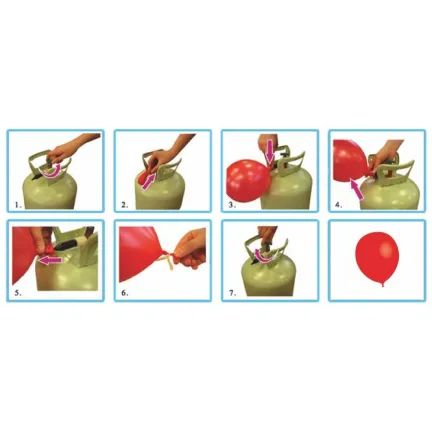 Butla z helem do 50 balonów