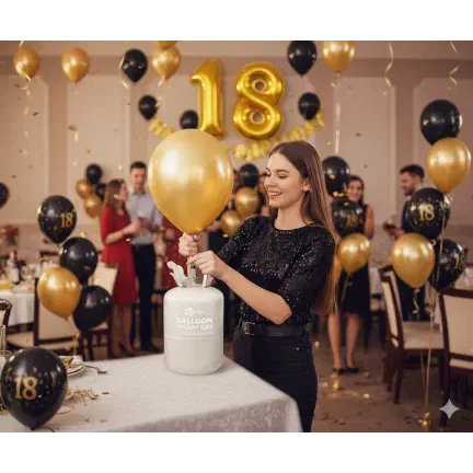 Butla z helem do 30 balonów