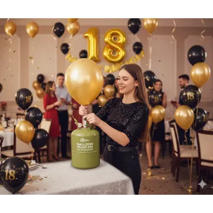 Butla z helem do 50 balonów