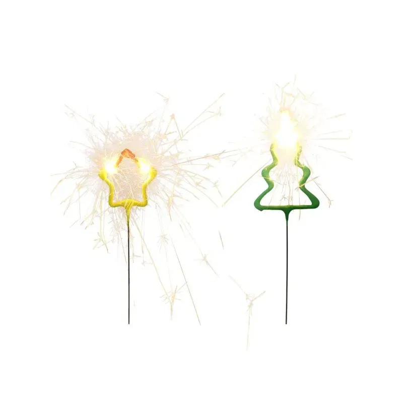 Zimne ognie zestaw Święta gwiazdki i choinki 4 szt.