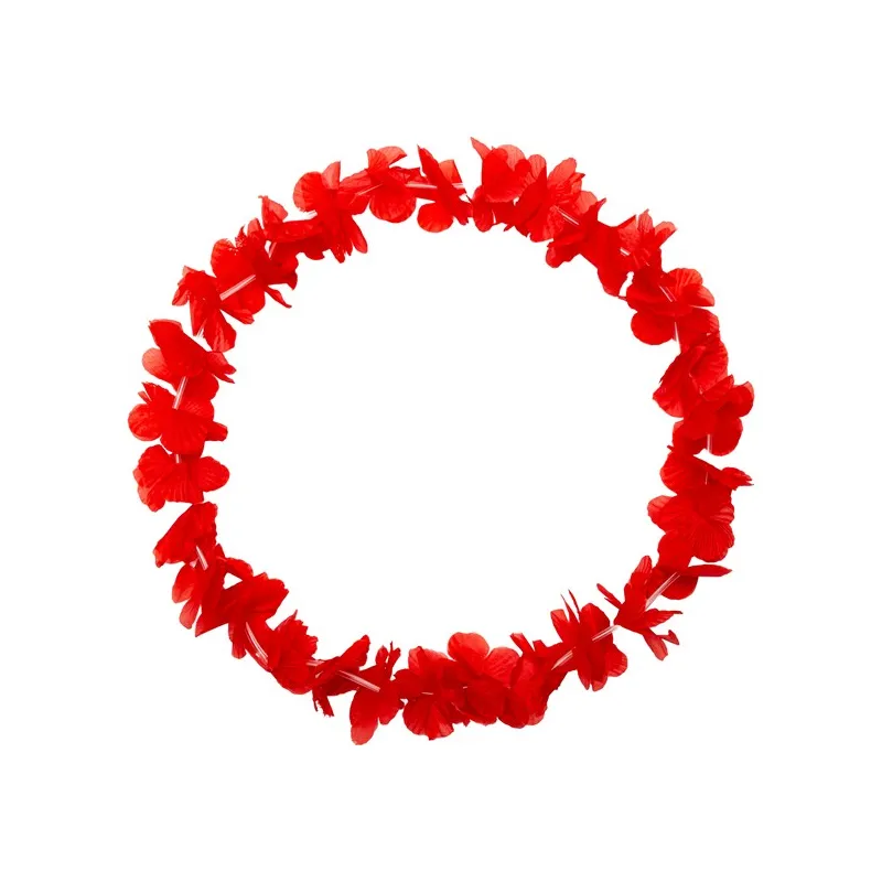 Hawajski naszyjnik czerwony 1szt.