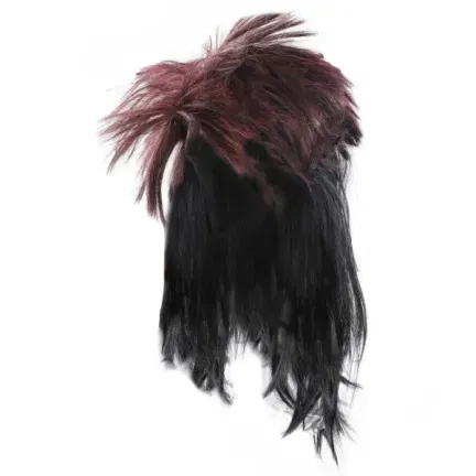 Peruka FUNKY bordowo-czarna, 1 szt. Peruka FUNKY bordowo-czarna, 1 szt.