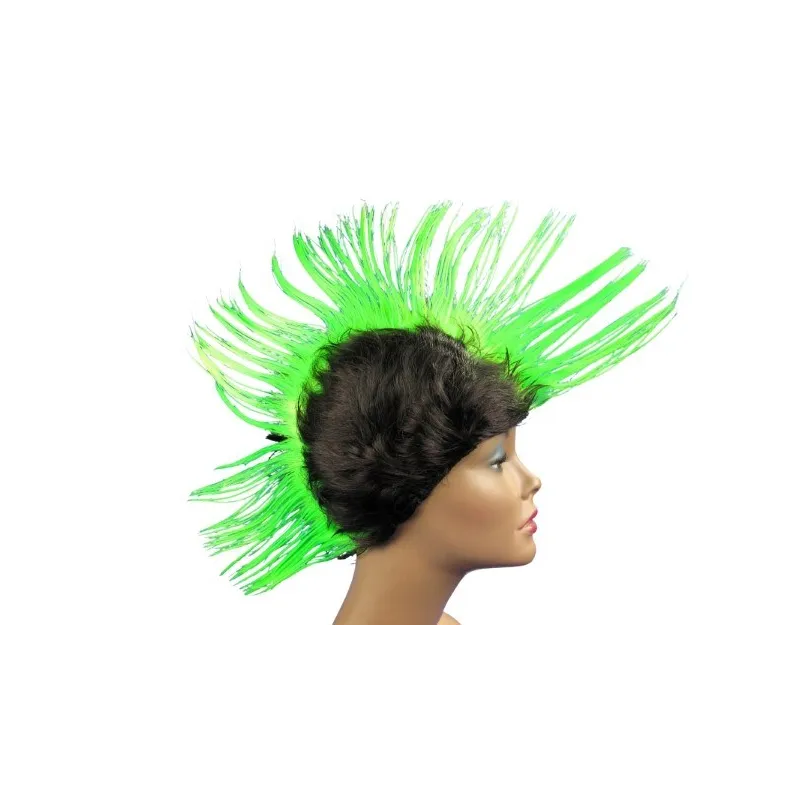 Peruka IROKEZ zielona, 1szt. Peruka IROKEZ zielona, 1szt.