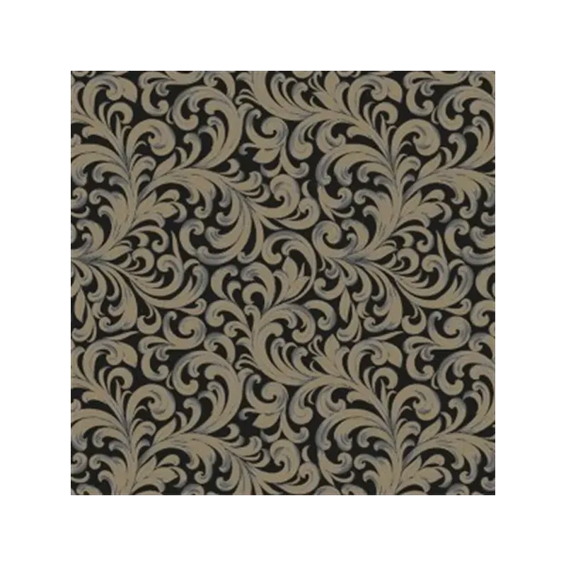 Serwetki 33x33 cm Wallpaper ornament czarno złote 20 szt.