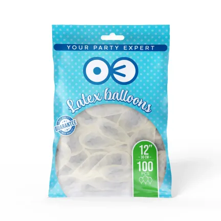 Balony przezroczyste z konfetti srebrnym 12cali 100szt. Balony przezroczyste z konfetti srebrnym 12cali 100szt.