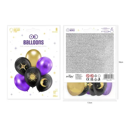 Balony lateksowe Andrzejki 12cali 6 szt.