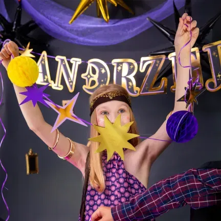 Girlanda papierowa Zabawa wróżby Andrzejkowe