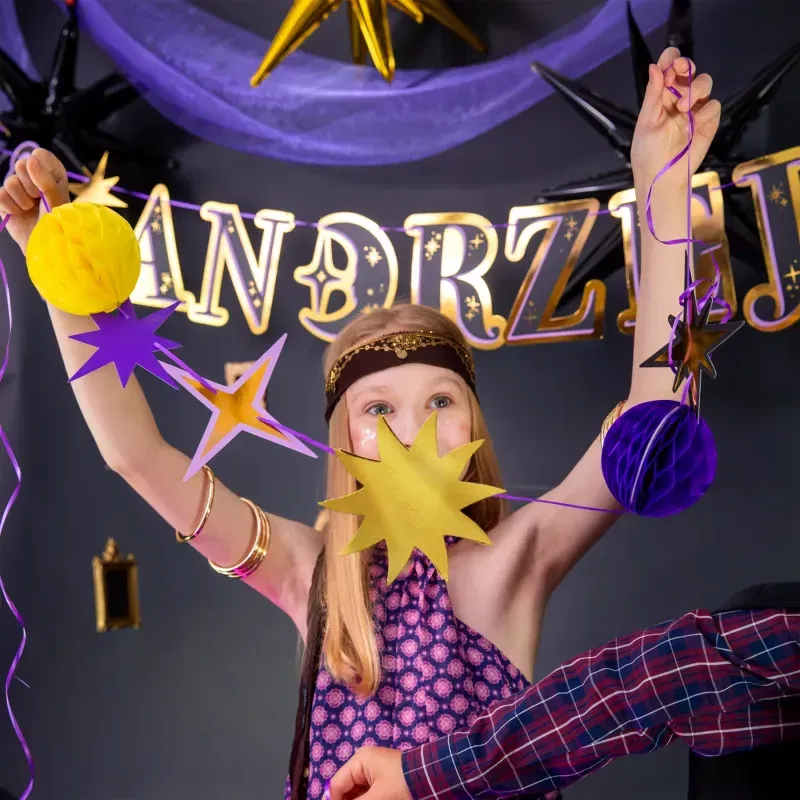 Girlanda papierowa Zabawa wróżby Andrzejkowe