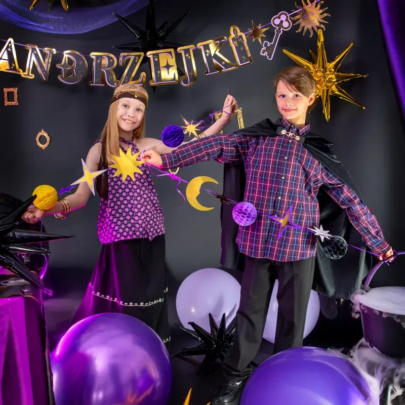 Girlanda papierowa Zabawa wróżby Andrzejkowe