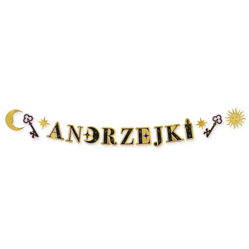 Baner napis Andrzejki 250 cm