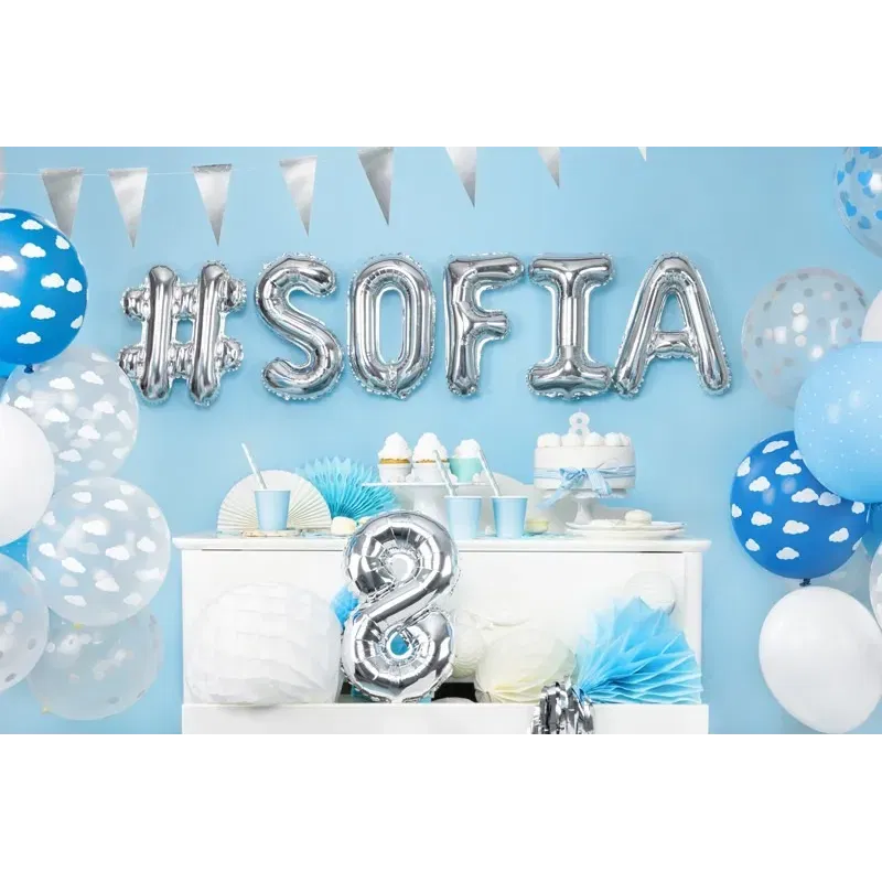 Balony przeźroczyste w chmurki 6szt.