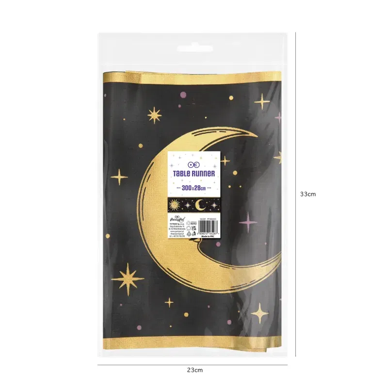 Bieżnik dekoracja na stół Andrzejki 300x28 cm