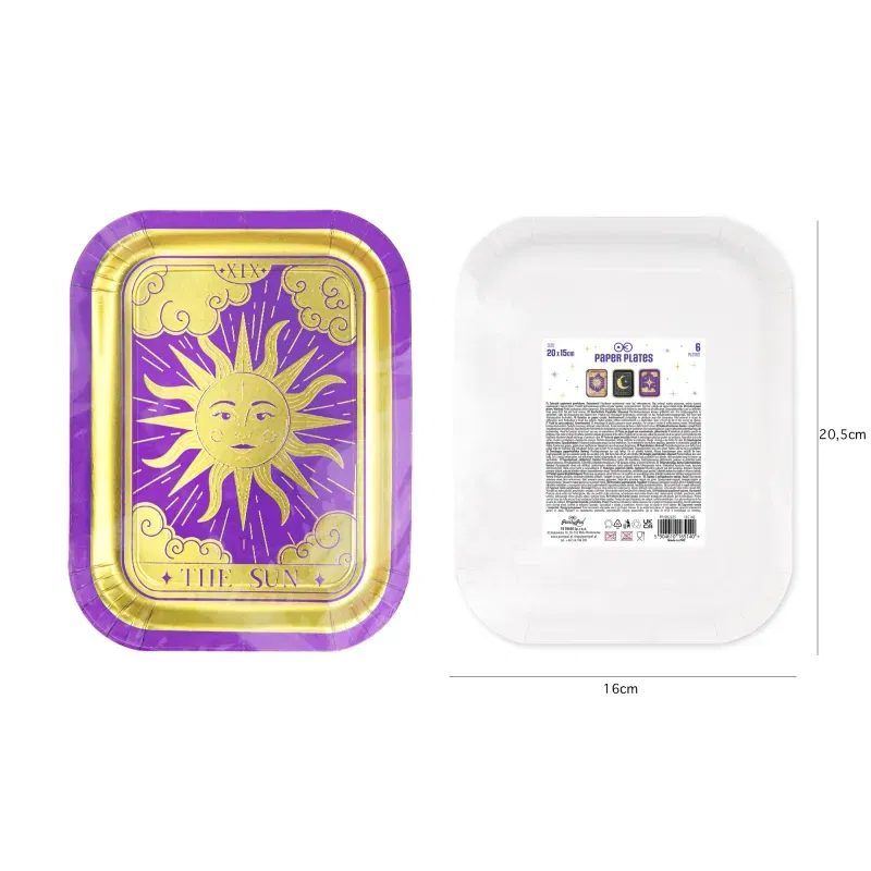 Talerzyki papierowe Andrzejki 6 szt.