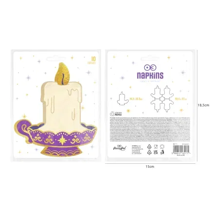 Serwetki papierowe Świeczki Andrzejki 10 szt.