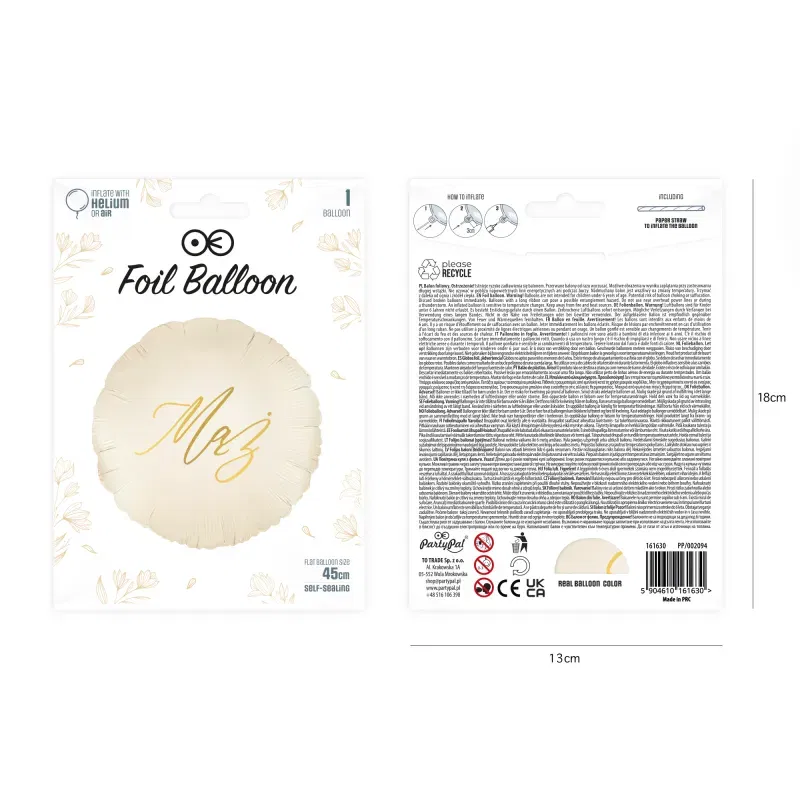 Balon foliowy Mąż 18 cali