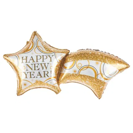 Balon foliowy Kwiatek matowy biało-różowy - 48 x 60 cm