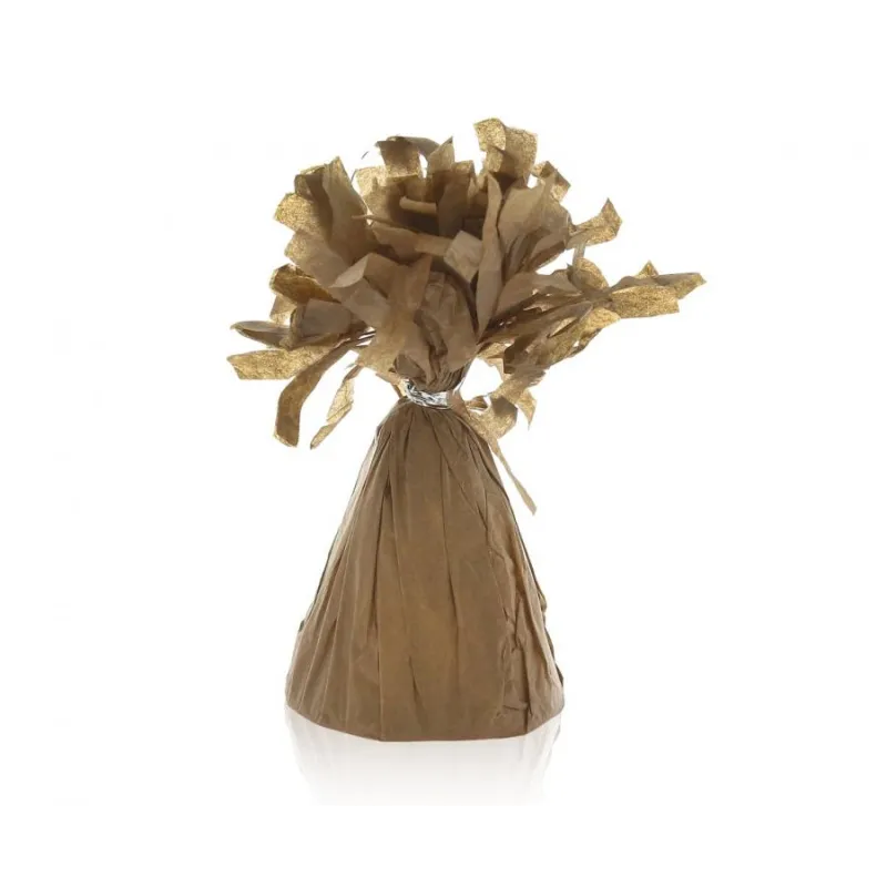 Ciężarek papierowy do balonów z helem, kawowy, 1 szt.