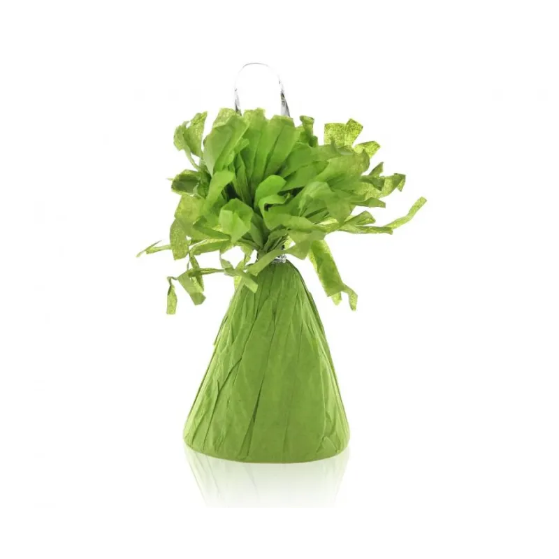 Ciężarek papierowy do balonów z helem, oliwkowy, 1 szt.