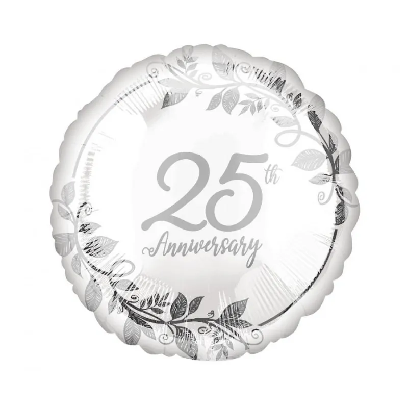 Balon foliowy 25 Rocznica, 25th Anniversary, 46 cm
