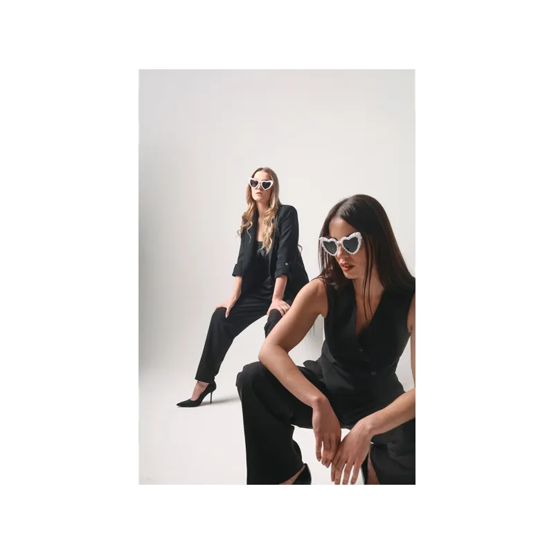 Okulary Serduszka z perłami, biały Okulary Serduszka z perłami, biały