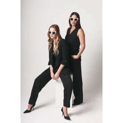 Okulary Serduszka z perłami, biały Okulary Serduszka z perłami, biały