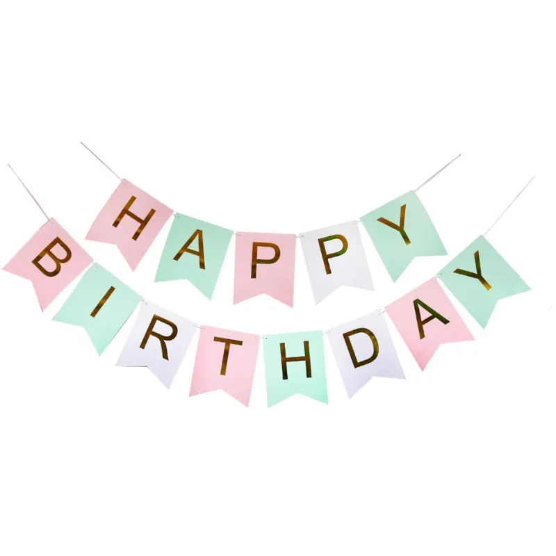Baner Girlanda Urodzinowa Happy Birthday kolorowa 3m