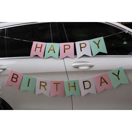 Baner Girlanda Urodzinowa Happy Birthday kolorowa 3m