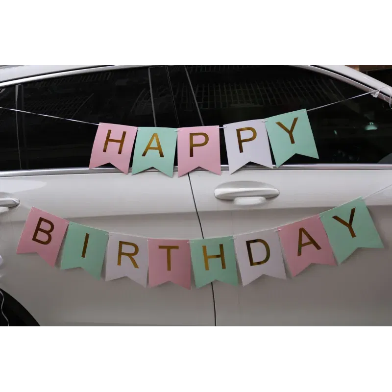 Baner Girlanda Urodzinowa Happy Birthday kolorowa 3m