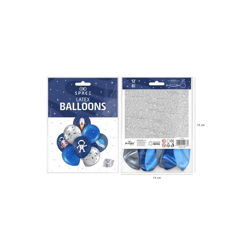 Balony Kosmos 12cali 8szt. zestaw Balony Kosmos 12cali 8szt. zestaw