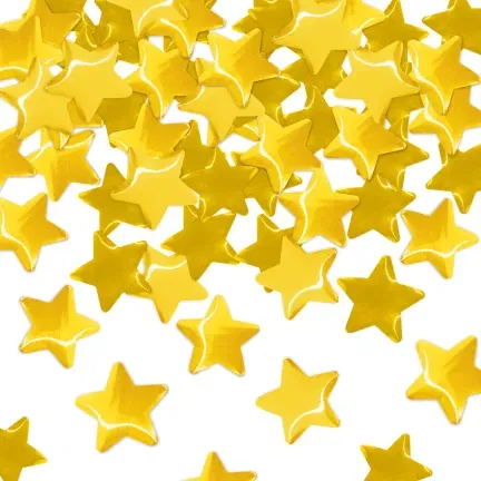 Konfetti gwiazdki metaliczne złote 60cm