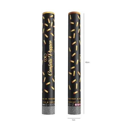 Konfetti paski metaliczne złote 40cm Konfetti paski metaliczne złote 40cm