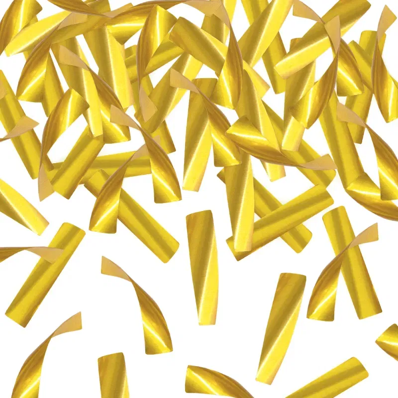 Konfetti paski metaliczne złote 40cm Konfetti paski metaliczne złote 40cm