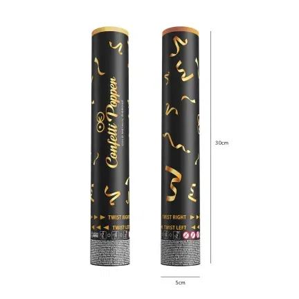 Konfetti serpentynki metaliczne złote 30cm Konfetti serpentynki metaliczne złote 30cm