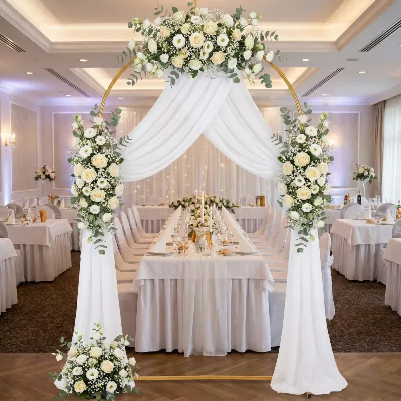 Stojak metalowy złoty ŁUK na balony i dekoracje 180x80cm Stojak metalowy złoty ŁUK na balony i dekoracje 180x80cm