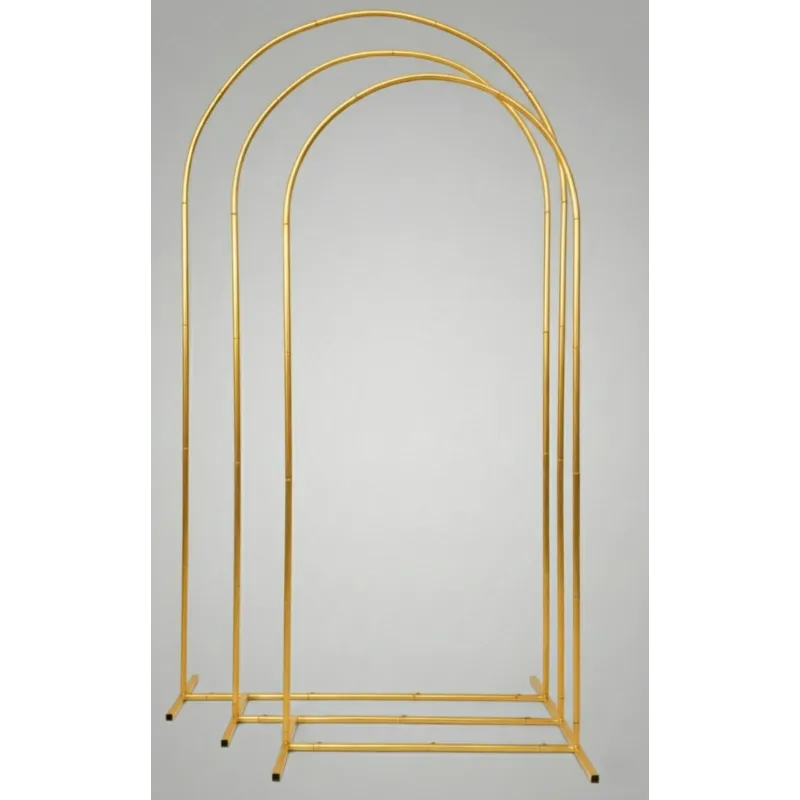 Stojak metalowy złoty ŁUK na balony i dekoracje 200x100cm Stojak metalowy złoty ŁUK na balony i dekoracje 200x100cm