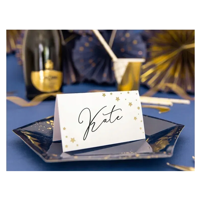 Wizytówki na stół- Gwiazdki, 10szt.