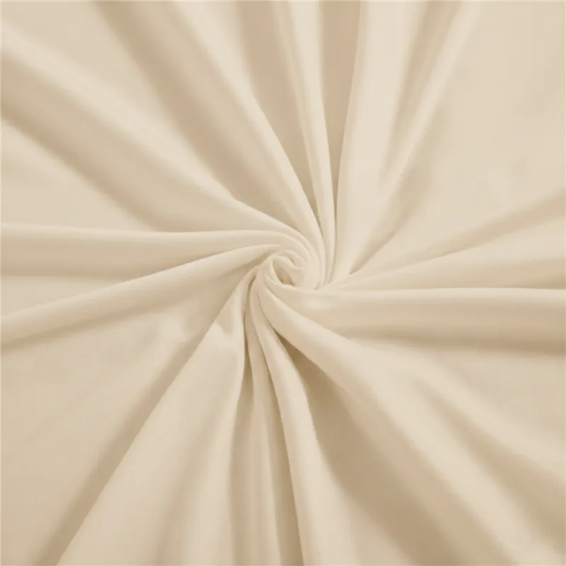 Pokrowiec beżowy szampański materiał na stojak metalowy złoty ŁUK na balony i dekoracje 200x100cm