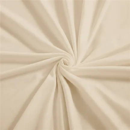 Pokrowiec beżowy szampański materiał na stojak metalowy złoty ŁUK na balony i dekoracje 220x120cm