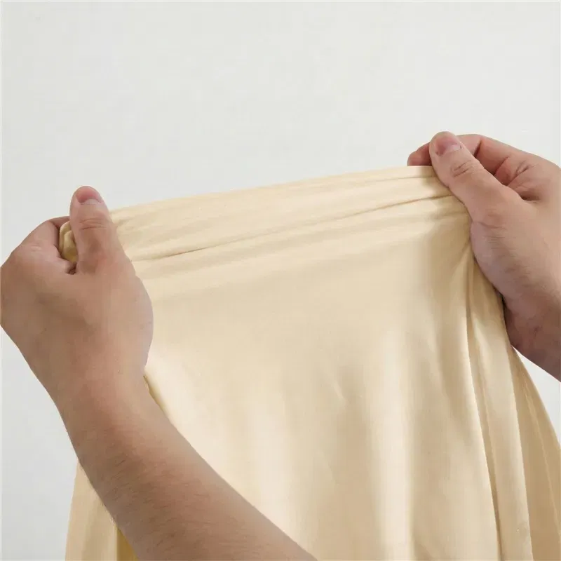 Pokrowiec beżowy szampański materiał na stojak metalowy złoty ŁUK na balony i dekoracje 220x120cm