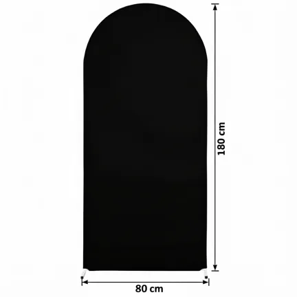 Pokrowiec czarny materiał na stojak metalowy złoty ŁUK na balony i dekoracje 180x80cm Pokrowiec czarny materiał na stojak metalowy złoty ŁUK na balony i dekoracje 180x80cm
