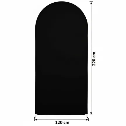 Pokrowiec czarny materiał na stojak metalowy złoty ŁUK na balony i dekoracje 220x120cm Pokrowiec czarny materiał na stojak metalowy złoty ŁUK na balony i dekoracje 220x120cm